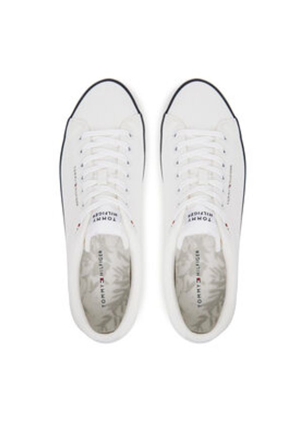 TOMMY HILFIGER - Tommy Hilfiger Tenisówki Hi Vulc Core Low Ii Mesh FM0FM05513 Biały. Kolor: biały. Materiał: materiał