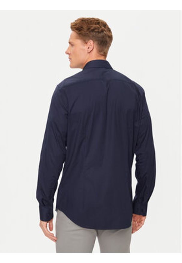TOMMY HILFIGER - Tommy Hilfiger Koszula MW0MW38347 Granatowy Slim Fit. Kolor: niebieski. Materiał: bawełna