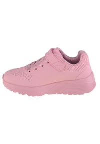 skechers - Buty do chodzenia dziewczęce, Skechers Uno Lite-Frosty Vibe. Kolor: różowy. Materiał: materiał, syntetyk. Sport: turystyka piesza