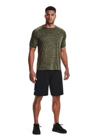 Koszulka treningowa męska Under Armour UA Tech 2.0 Ss Tee - oliwkowa/khaki. Kolor: brązowy, wielokolorowy, oliwkowy. Materiał: materiał, poliester #2