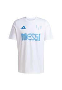 Adidas - Koszulka Messi Name and Number Graphic. Kolor: biały. Materiał: bawełna