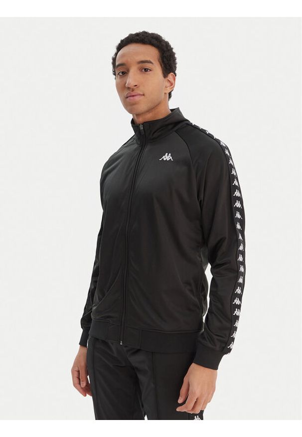 Kappa Bluza Banda Anniston 301EFU0 Czarny Slim Fit. Kolor: czarny. Materiał: syntetyk