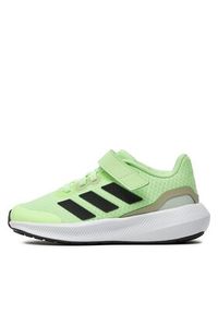 Adidas - adidas Sneakersy RunFalcon 3.0 Elastic Lace Top Strap IF8586 Zielony. Kolor: zielony. Sport: bieganie