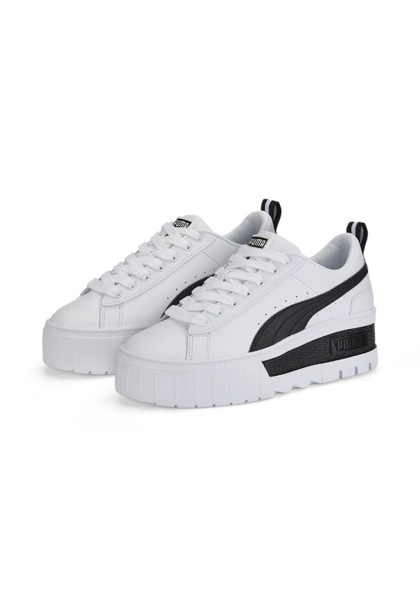 Buty do chodzenia damskie Puma MAYZE WEDGE. Kolor: wielokolorowy, biały, czarny. Materiał: materiał, syntetyk. Sport: turystyka piesza