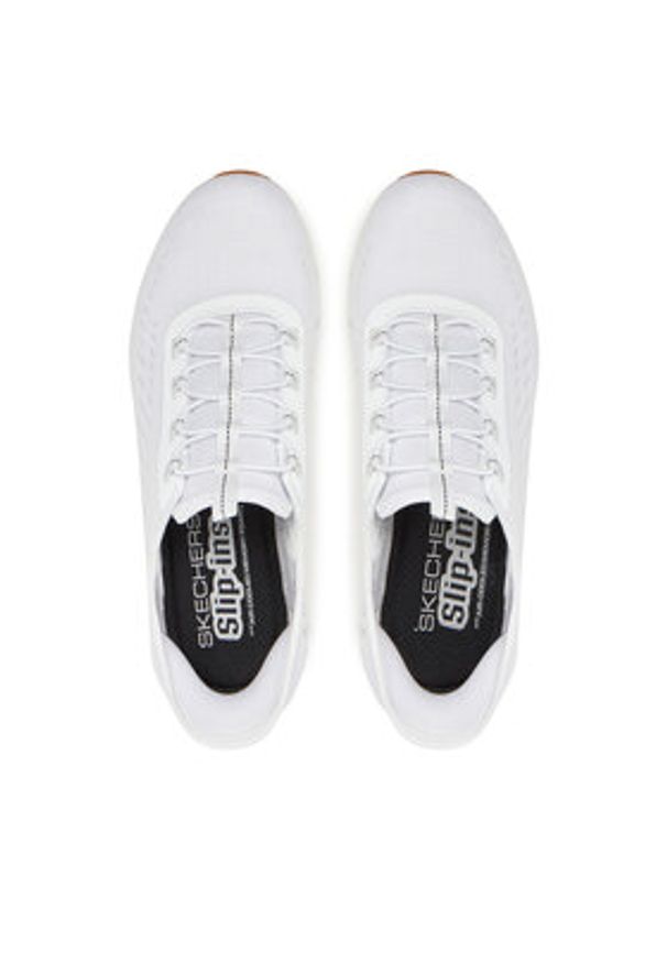 skechers - Skechers Sneakersy Glide-Step-Tranquility 104574/WBK Biały. Kolor: biały. Materiał: materiał