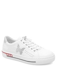 Rieker Sneakersy L8857-80 Biały. Kolor: biały #4