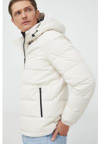 Sisley kurtka męska kolor beżowy zimowa. Okazja: na co dzień. Kolor: beżowy. Sezon: zima. Styl: casual #6