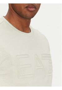 EA7 Emporio Armani T-Shirt 7M000149 AF14772 U9004 Beżowy Regular Fit. Kolor: beżowy. Materiał: bawełna #4