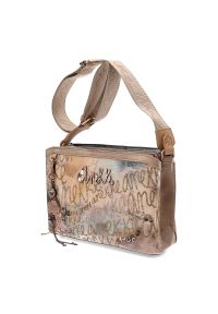 Beżowa Wygodna Damska Torebka Na Ramię Anekke. Kolor: beżowy. Styl: casual. Rodzaj torebki: na ramię #7