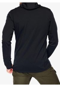 Fjällräven - Kurtka polarowa męska Fjallraven Keb Fleece Hoodie. Kolor: czarny. Materiał: polar. Sport: turystyka piesza