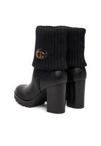 Guess Botki FLFNSO FAP10 Czarny. Kolor: czarny. Materiał: skóra