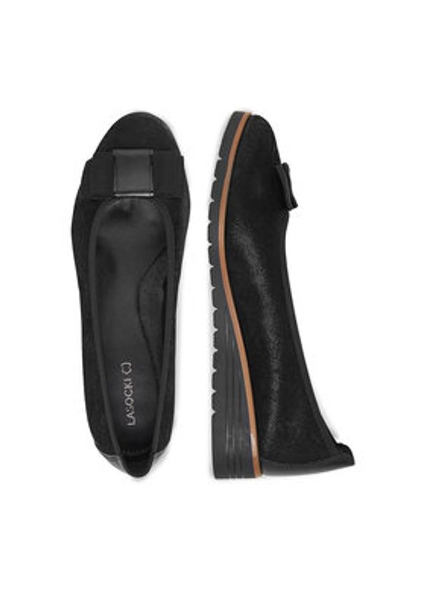 Lasocki Baleriny CEO-RST-TOMBA-29 Czarny. Kolor: czarny. Materiał: skóra
