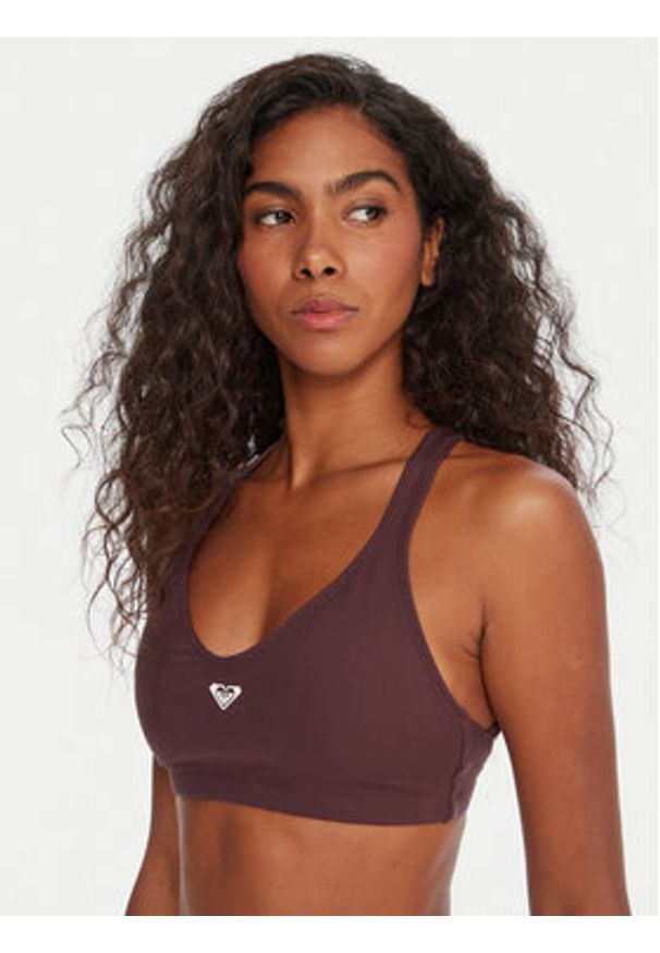 Roxy Biustonosz sportowy Heart Into It ERJKT04359 Fioletowy. Kolor: fioletowy. Materiał: syntetyk