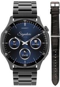 GARETT - Smartwatch Garett Smartwatch męski Garett 5904238485149 czarny bransoleta. Rodzaj zegarka: smartwatch. Kolor: czarny #1