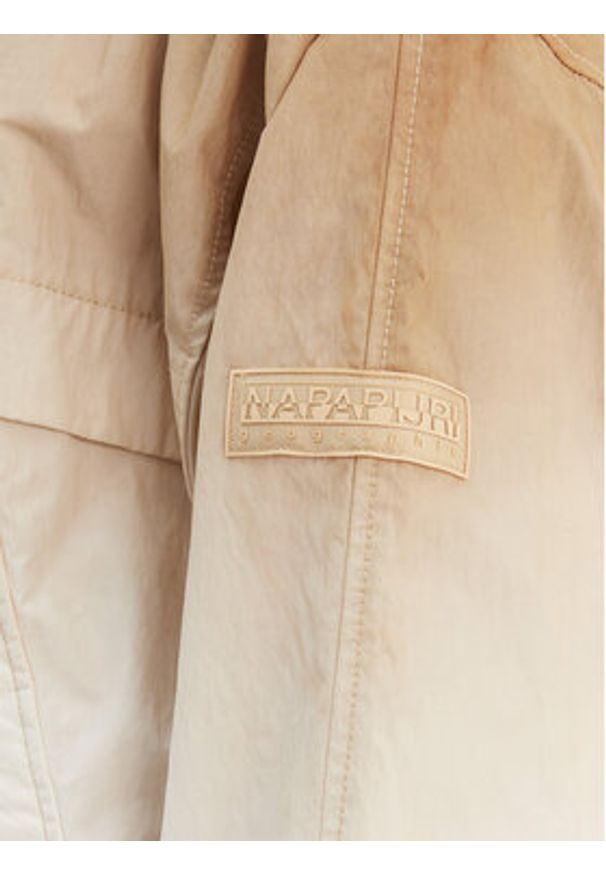 Napapijri Kurtka przejściowa A-Traveler Short DW NP0A4I6GN3D1 Beżowy Regular Fit. Kolor: beżowy. Materiał: syntetyk