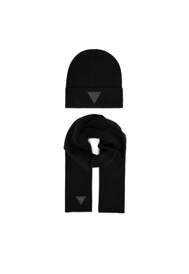 Guess Zestaw Szalik i Czapka GFBOXM P6103 Czarny. Kolor: czarny. Materiał: wiskoza
