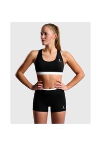 NORDICDOTS - Stanik Fitness Pro 2.0 - Czarny. Kolor: czarny. Materiał: nylon, elastan. Sport: fitness #1