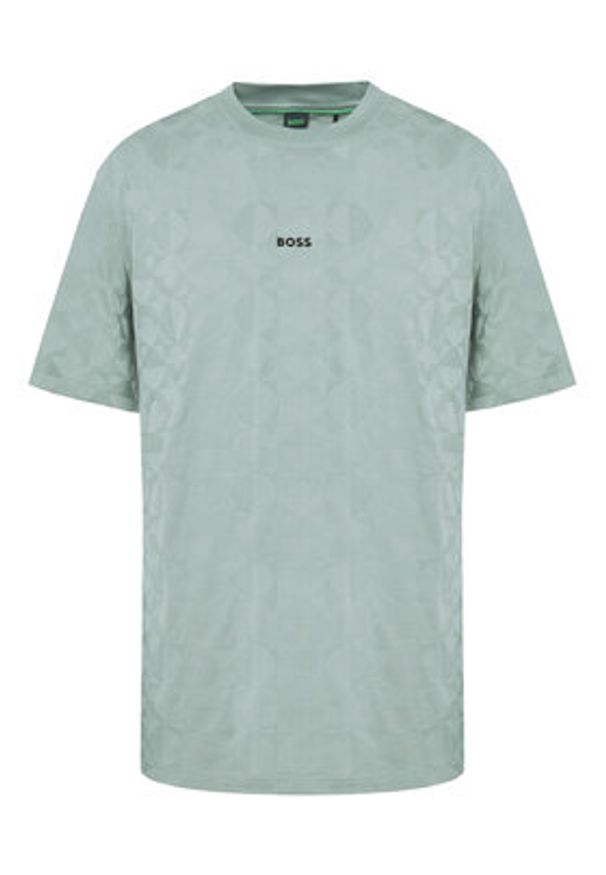 BOSS T-Shirt 50538184 Zielony Relaxed Fit. Kolor: zielony. Materiał: bawełna