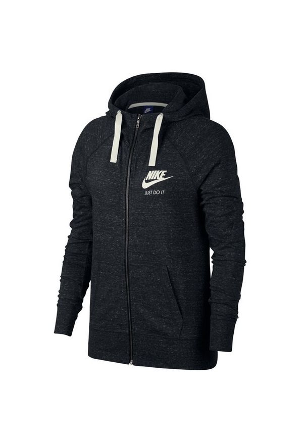 Bluza Nike Sportswear Gym Vintage 883729-010 - czarna. Typ kołnierza: kaptur. Kolor: czarny. Materiał: bawełna, poliester. Styl: vintage
