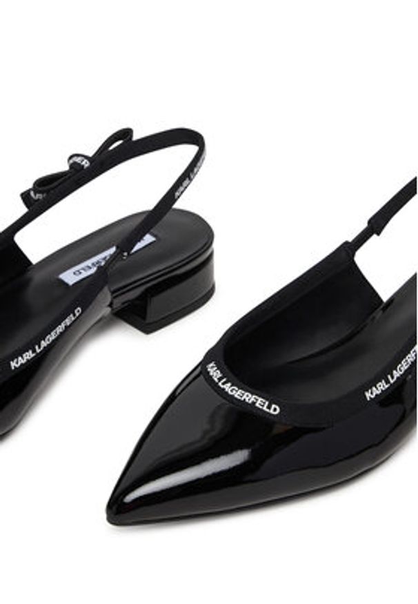 Karl Lagerfeld - KARL LAGERFELD Baleriny Kerrie KL40159 Czarny. Kolor: czarny. Materiał: skóra