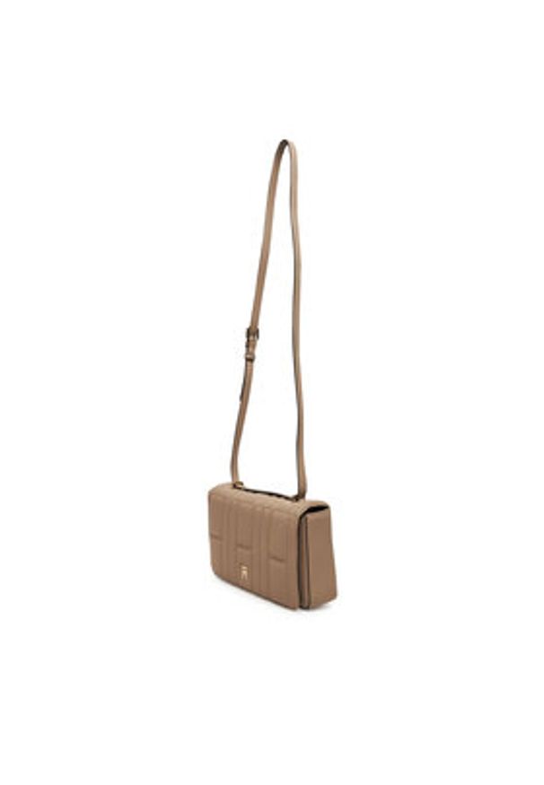 TOMMY HILFIGER - Tommy Hilfiger Torebka AW0AW17454 Beżowy. Kolor: beżowy. Materiał: skórzane