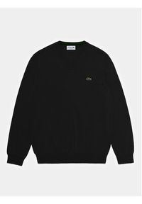 Lacoste Sweter AH1951 Czarny Regular Fit. Kolor: czarny. Materiał: bawełna #3