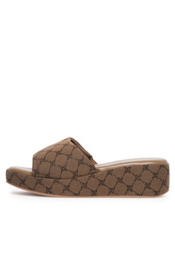 Nine West Klapki WFA2789-1 Beżowy. Kolor: beżowy. Materiał: materiał