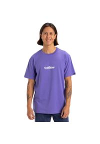 Quiksilver - Koszulka z krótkim rękawem dla Mężczyzn FINELINE Fioletowy. Kolor: fioletowy. Materiał: materiał, bawełna. Długość rękawa: krótki rękaw. Długość: krótkie