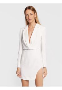 Pinko Sukienka koktajlowa Alejandra 1G1836 7624 Biały Slim Fit. Kolor: biały. Materiał: syntetyk. Styl: wizytowy #1