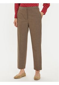 TOMMY HILFIGER - Tommy Hilfiger Chinosy WW0WW42951 Brązowy Straight Fit. Kolor: brązowy. Materiał: wiskoza, syntetyk #1