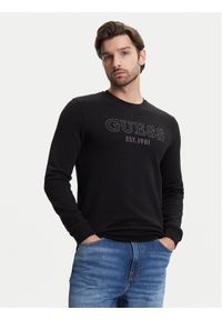 Guess Bluza M5YQ08 KCN01 Czarny Regular Fit. Kolor: czarny. Materiał: bawełna