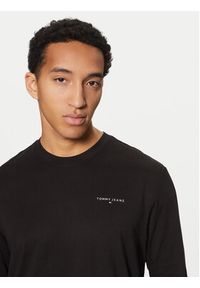 Tommy Jeans Longsleeve Linear DM0DM21138 Czarny Slim Fit. Kolor: czarny. Materiał: bawełna. Długość rękawa: długi rękaw #3