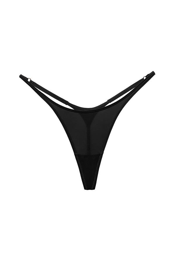 Intica - Stringi biodrówki z delikatnych materiałów niewidoczne pod ubraniem Viole. Kolor: czarny. Materiał: materiał