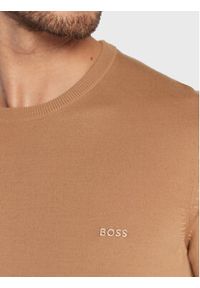 BOSS - Boss Sweter Botto-L 50476364 Beżowy Regular Fit. Kolor: beżowy. Materiał: wełna #3