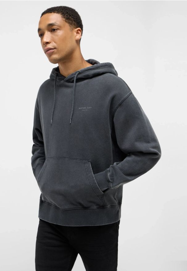 Męska Bluza Nierozpinana Mustang Style Eden Pirate Black 1015925 4088