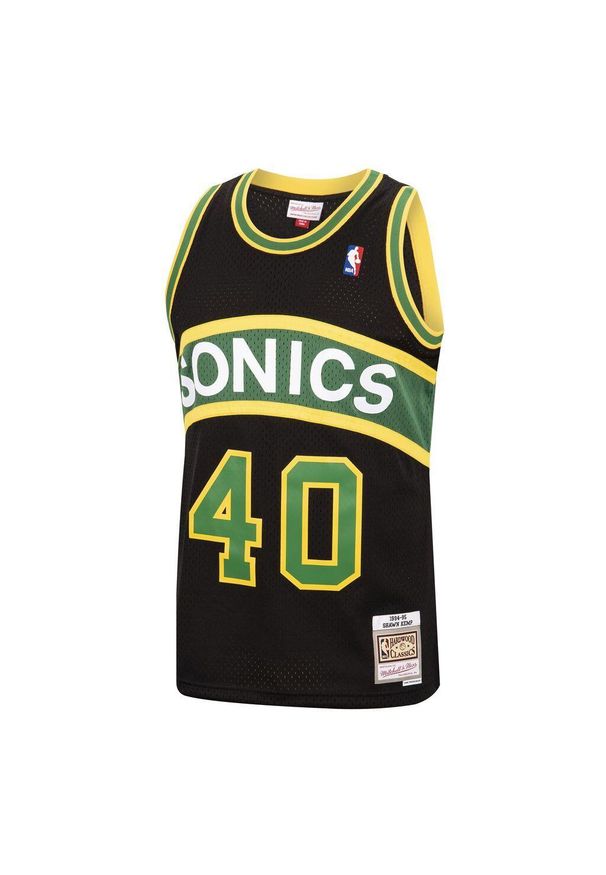 Mitchell & Ness - Koszulka NBA Seattle Supersonics Sean Kemp. Kolor: czarny. Sport: koszykówka