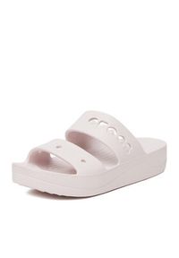 Crocs Klapki BAYA PLATFORM SANDAL 208188-6PI Różowy. Kolor: różowy. Obcas: na platformie #5