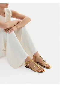 Gino Rossi - GINO ROSSI Sandały CEO-ROSE-LT22866-1 Złoty. Kolor: złoty. Materiał: skóra #8