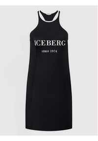 Iceberg Sukienka letnia ICE2WCU03 Czarny Slim Fit. Kolor: czarny. Materiał: syntetyk. Sezon: lato #4