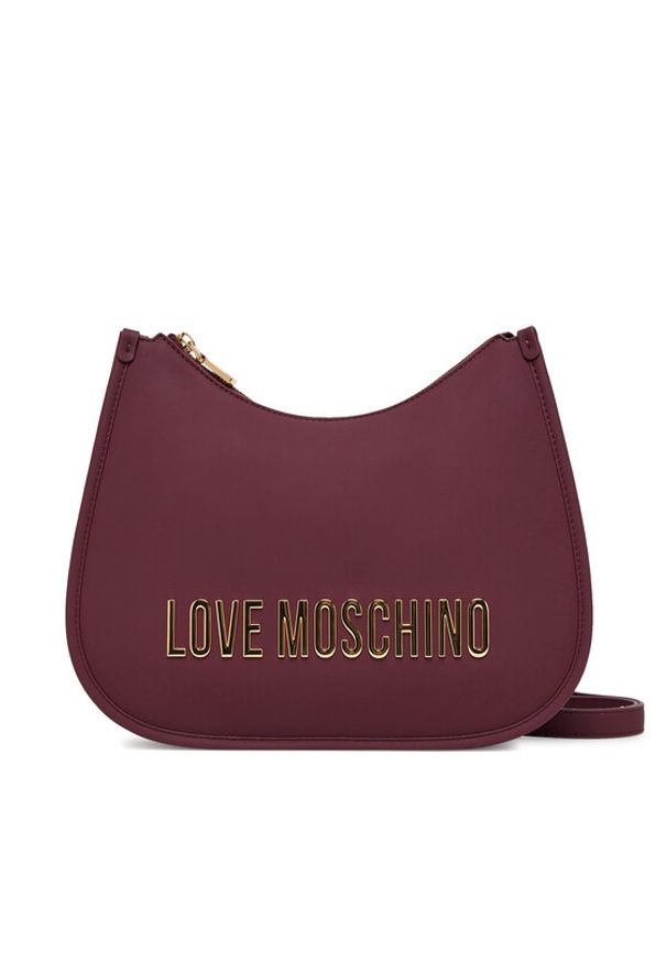 Love Moschino - LOVE MOSCHINO Torebka JC4021PP1NKD0552 Bordowy. Kolor: czerwony. Materiał: skórzane