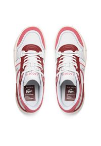 Lacoste Sneakersy L002 Evo Logo Tongue 747SFA0056 Biały. Kolor: biały. Materiał: materiał #3