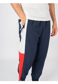 TOMMY HILFIGER - Tommy Jeans Spodnie | DM0DM12761 | Mężczyzna | Biały, Czerwony, Granatowy. Kolor: wielokolorowy, biały, czerwony, niebieski. Materiał: poliamid. Wzór: aplikacja #7