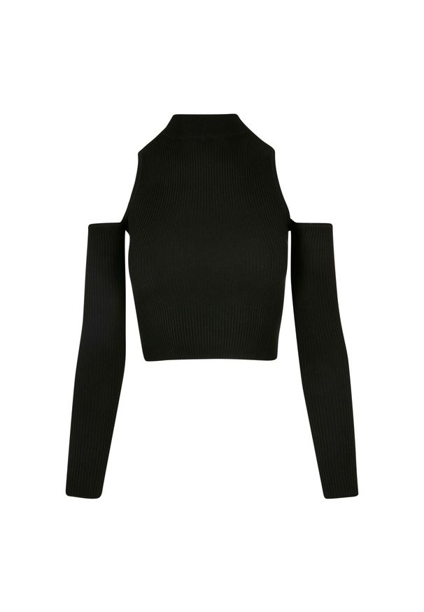 damska prążkowany Koszulka z długim rękawem Urban Classics GT. Kolor: czarny. Materiał: prążkowany. Długość rękawa: długi rękaw. Długość: długie. Styl: elegancki