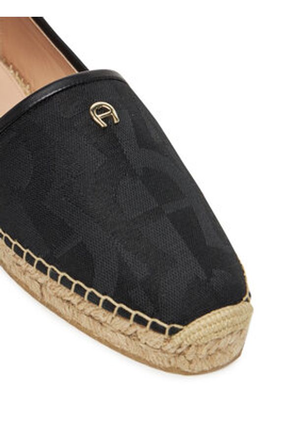 Aigner Espadryle Ines 1B 1251475 Czarny. Kolor: czarny. Materiał: skóra