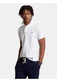 Polo Ralph Lauren Polo Core Replen 710548797 Biały Slim Fit. Typ kołnierza: polo. Kolor: biały. Materiał: bawełna
