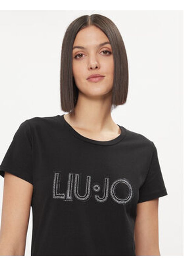 Liu Jo T-Shirt WA4051 JS923 Czarny Regular Fit. Kolor: czarny. Materiał: bawełna