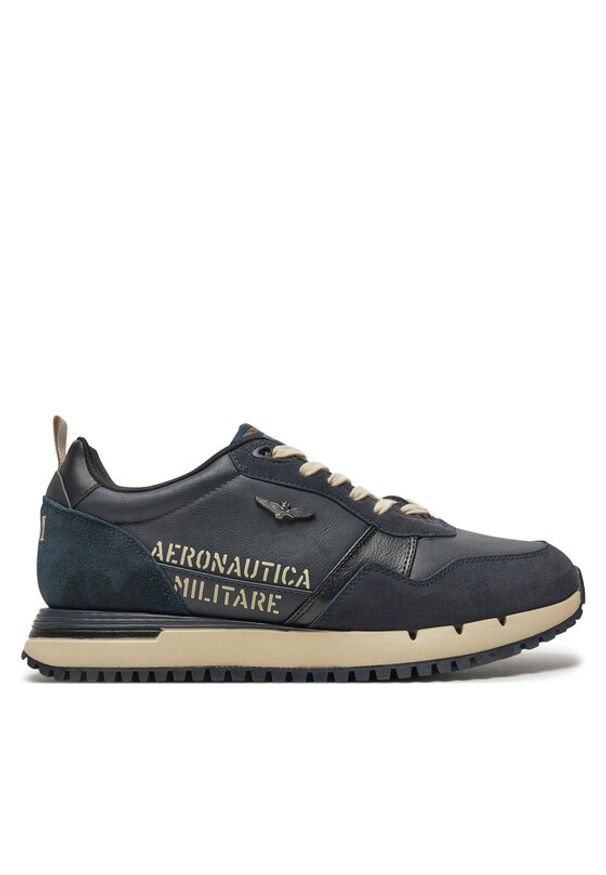 Aeronautica Militare Sneakersy 242SC283CT3384 Granatowy. Kolor: niebieski. Materiał: skóra