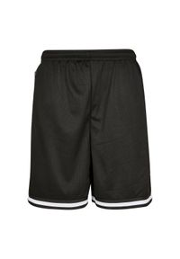 Szorty męskie Urban Classics Stripes Mesh premium. Kolor: czarny. Materiał: mesh #1