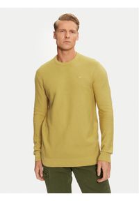 Mustang Sweter Elliot 1015472 Żółty Regular Fit. Kolor: żółty. Materiał: bawełna #1