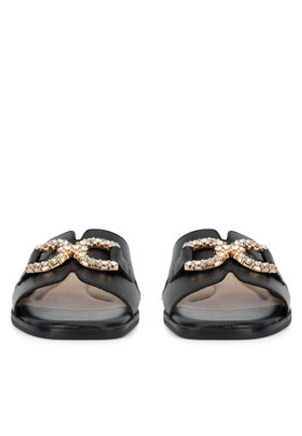 Sergio Bardi Klapki WI16-D1033-03SB Czarny. Kolor: czarny. Materiał: skóra